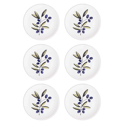 The Mia Olivos Servis Tabağı 6lı Set 26 Cm Ovs0003