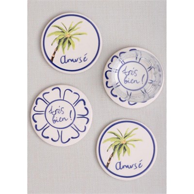 The Mia Palma Bardak Altlığı 4lü Set10 Cm