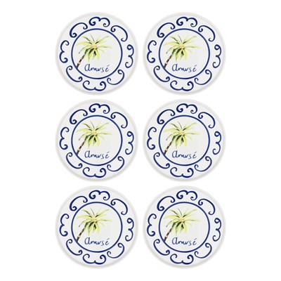 The Mia Palma Servis Tabağı 6lı Set 26 Cm