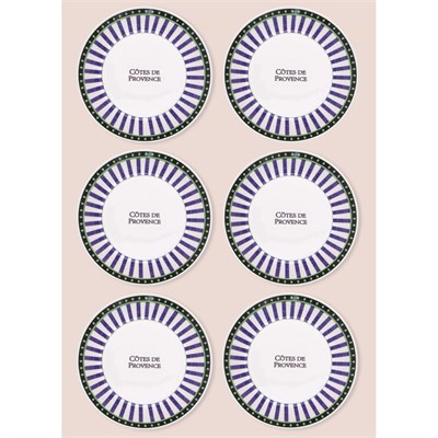The Mia Provence Yemek Tabağı 6lı Set 20 Cm