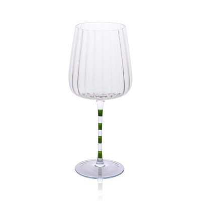 The Mia Şarap Kadehi Mor Yeşil 600 Ml