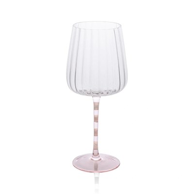 The Mia Şarap Kadehi Pembe Beyaz 600 Ml