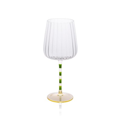 The Mia Şarap Kadehi Yeşil Sarı 600 Ml