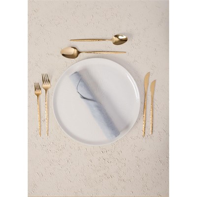 The Mia Shiny Çatal Kaşık Bıçak Takımı Gold 36 Parça