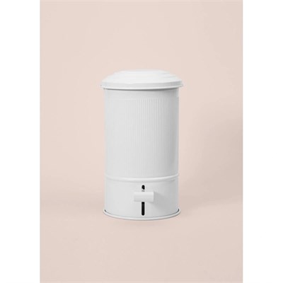 The Mia Stripe Mutfak Ve Banyo Çöp Kovası Beyaz 5 Lt
