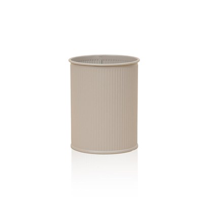 The Mia Stripe Tezgah Üstü Kaşıklık Bej 13x11 Cm