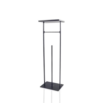 The Mia Tepsili Tuvalet Kağıdı Stand Siyah 54x15x12 Cm