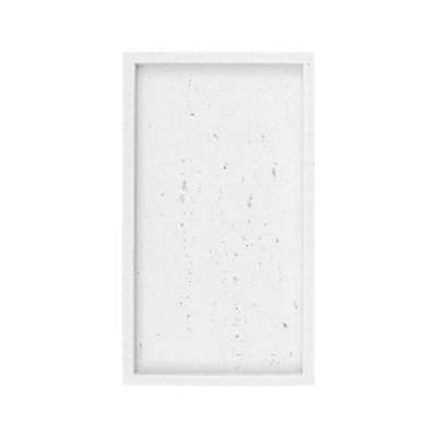 The Mia Travertine Banyo Tepsisi Beyaz 28x16x3 Cm