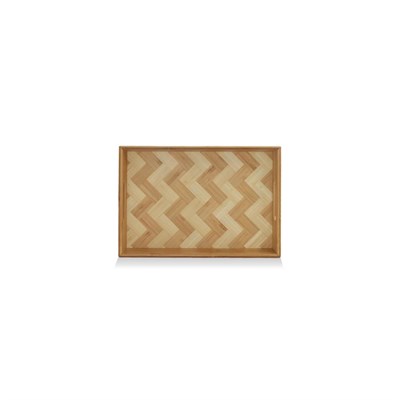 The Mia Wicker Bambu Tepsi 33x23 Cm Tps0074