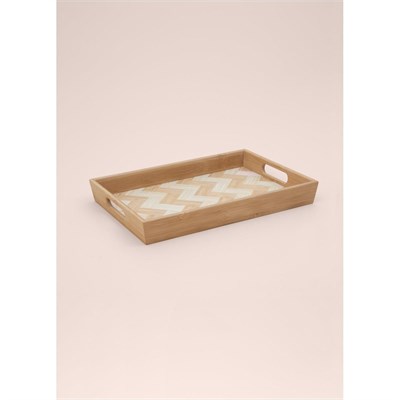 The Mia Wicker Bambu Tepsi 33x23 Cm Tps0074