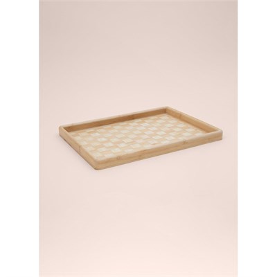 The Mia Wicker Bambu Tepsi 40x31 Cm Tps0067
