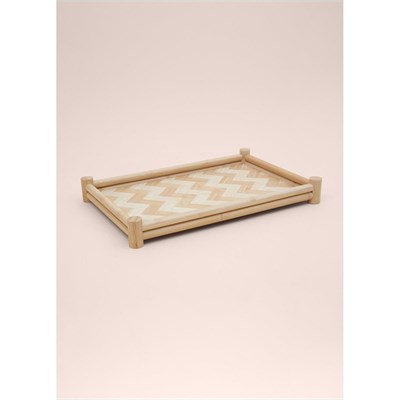 The Mia Wicker Bambu Tepsi 41x28 Cm Tps0071