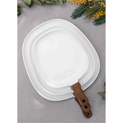 The Mia Woody Porselen Servis 44x30 Cm