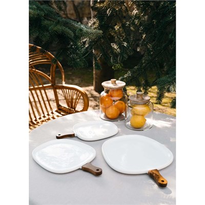 The Mia Woody Porselen Servis 44x30 Cm