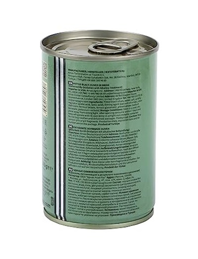 The Mill Çekirdeksiz Siyah Zeytin Teneke (12li Paket) - Süzme Ağırlık: 100 g - 361-400 adet/kg - Çekirdeksiz - Salamura - Kuzey Ege Bölgesi Zeytinleri - Vitamin ve Antioksidanca Zengin