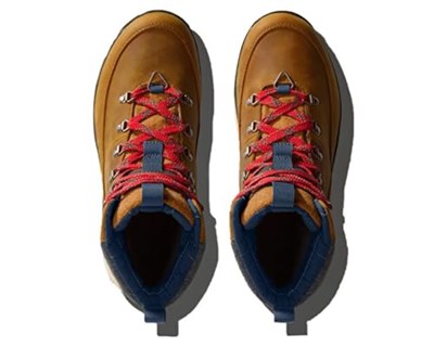 The North Face Bergen Deri Su Geçirmez Kar Botu, Erkek, Timber Tan/TNF Red