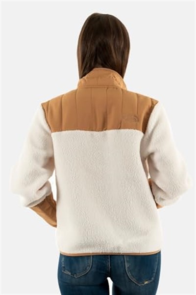 The North Face W Cragmont Fleece 1/4 Snap Kadın Outdoor Polar Sweatshirts NF0A84IBLDI1 Beyaz