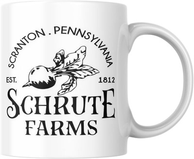 The Office TV Dizisi Dwight Schrute Farms Seramik Kupa Bardak