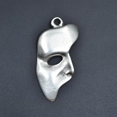 The Phantom Of The Opera - Maske Örme Zincir Kolye - Gümüş Kaplama - Erkek Kadın Kolye - No:1283