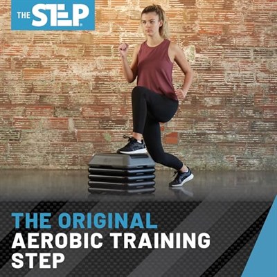 The Step 4 Kademeli Ayarlanabilir Step Tahtası, Yüksek Aerobik Platformu, Evde Spor Salonu Egzersiz Ekipmanları, ABD’de Üretilmiş Fitness Egzersiz Ekipmanları