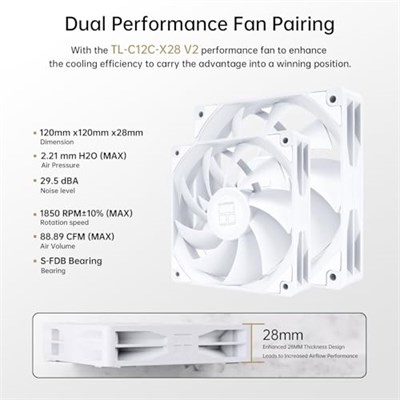 ThermalRight Peerless Assassin 120 White V2 120mm Çift Kule Intel AMD CPU Soğutucu