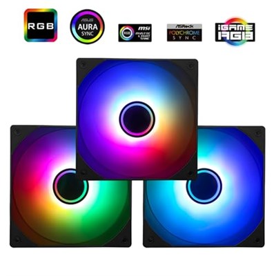 ThermalRight TL-C12B-S V3 ARGB 120mm Siyah 3’lü Kasa Fanı
