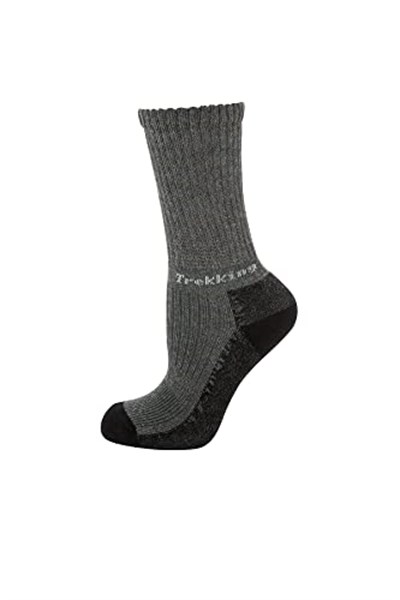 Thermoform Trekking Extra Dolgulu, Darbe Emici Kışlık Unisex Çocuk Çorap Antrasit
