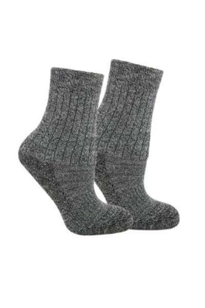 Thermoform Unisex Çocuk Uzun Çorap, Gri, 27 Numara