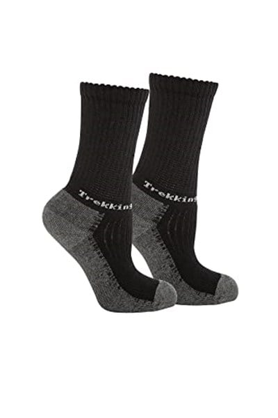 Thermoform Unisex Çocuk Uzun Outdoor Çorap, Siyah, 23 Numara