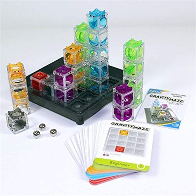ThinkFun - 76433 - Gravity Maze - 8 yaşından büyük kız ve erkek çocuklar için heyecan verici küre labirenti. Yeni ambalaj tasarımında bilyeli pistli beyin eğitimi