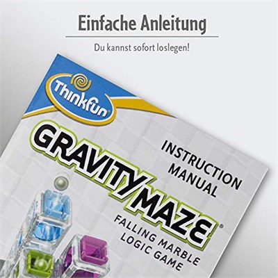 ThinkFun - 76433 - Gravity Maze - 8 yaşından büyük kız ve erkek çocuklar için heyecan verici küre labirenti. Yeni ambalaj tasarımında bilyeli pistli beyin eğitimi