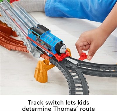 THOMAS & FRIENDS Fisher-Price ve Arkadaşları Yürüyen Köprü Tren Seti, Okul Öncesi Çağdaki Çocuklar İçin Motorlu Tren İçeren Oyun Seti GHK84
