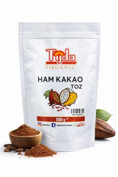 Tijda Ham Kakao Toz Glutensiz,Vegan 500 Gr