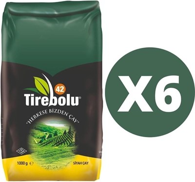 Tirebolu 42 Siyah Dökme Çay 6 X 1 Kg