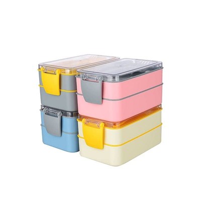 Titiz Plastik orjinal Fely Beslenme Kabı,Yetişkinler/Çocuklar için, Bölmeli, Yemek Kutusu, Paket Bölücü, Çatal Kaşık Takımı İçinde 4 Renk (Pembe)