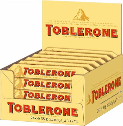 Toblerone Sütlü Bar Çikolata 35 gr - 24 Adet