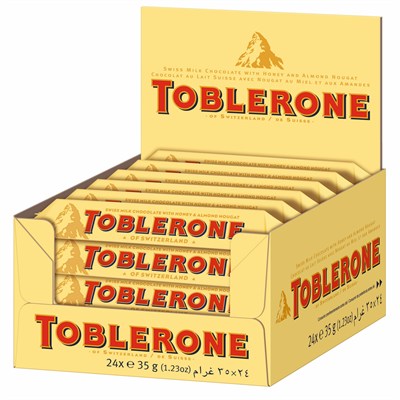 Toblerone Sütlü Bar Çikolata 35 gr - 24 Adet
