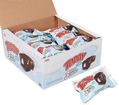 Today 3 Bites Sütlü Kek 40 Gr. 24 Adet (1 Kutu)