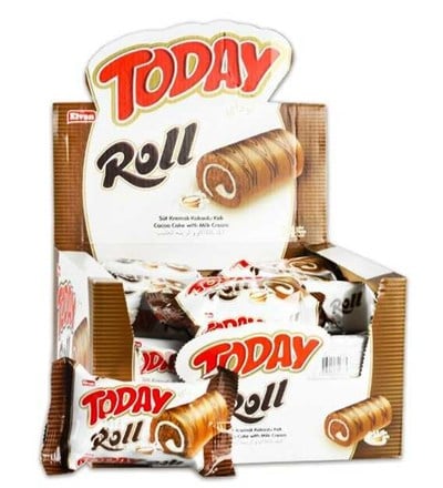 Today Swiss Roll Süt Kremalı Kek 35 gr 24 Adet (1 KUTU)
