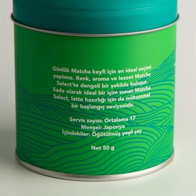 Toganoo Matcha Select - Japon Yeşil Çay Tozu (50g) - Latte, Smoothie ve Tarifler İçin İdeal - Premium Grade - Şekersiz, Vegan ve Katkısız