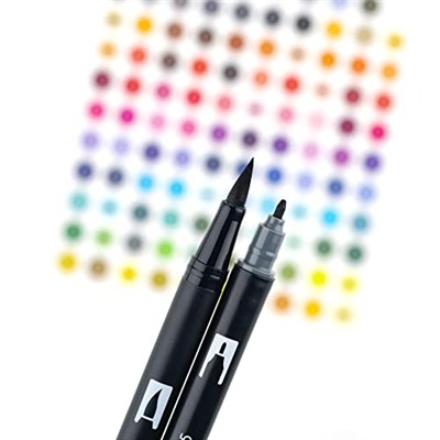 Tombow AB-T Dual Brush Pen G.Kalem Seti Grayscale (Gri Tonlar) 10 renk