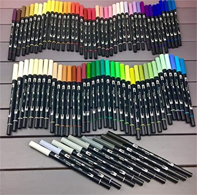 Tombow AB-T Dual Brush Pen Grafik Kalemi, Black N15