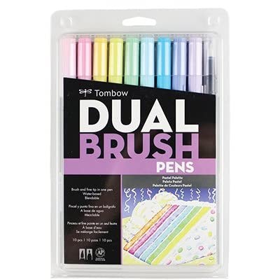 Tombow Dual Brush Pen Set - Pastel Tones