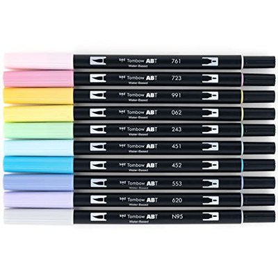 Tombow Dual Brush Pen Set - Pastel Tones
