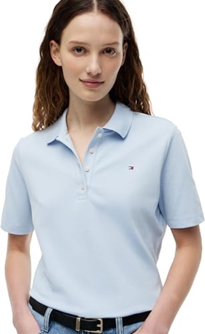 Tommy Hilfiger 1985 Reg Pique Polo Ss Ww0ww43224 S/S Polo Tişört Kadınlar