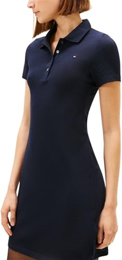 Tommy Hilfiger 1985 SLIM PIQUE POLO DRESS SS Elbise Kadın