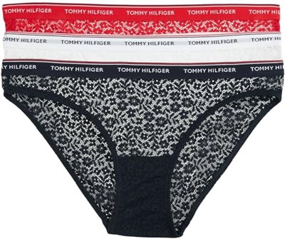 Tommy Hilfiger 3 PACK BIKINI LACE (EXT SIZES) Kadın İç Çamaşırı Kadın