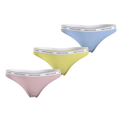 Tommy Hilfiger 3 PACK THONG (EXT SIZES) İç Giyim Kadın