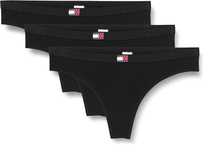 Tommy Hilfiger 3Lü Paket Classic Thong (Ext Sizes) Kadın Iç Giyim