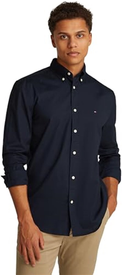 Tommy Hilfiger CORE FLEX POPLIN SOLID RF SHIRT Gömlek Erkek